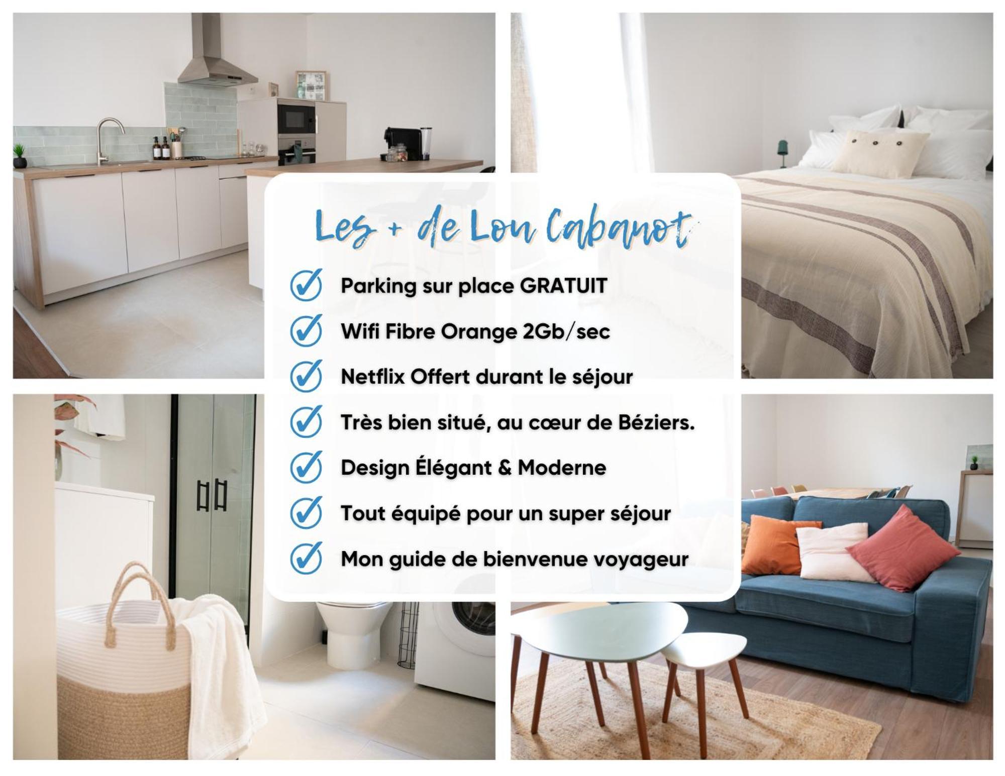 Lou Cabanot - Appartement Lumineux 3 Chambres - Parking Gratuit Μπεζιέ Εξωτερικό φωτογραφία